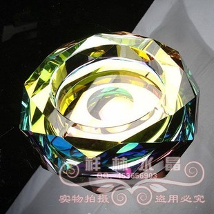 水晶五彩烟灰缸 创意 时尚烟缸 ktv娱乐场所用品话筒架