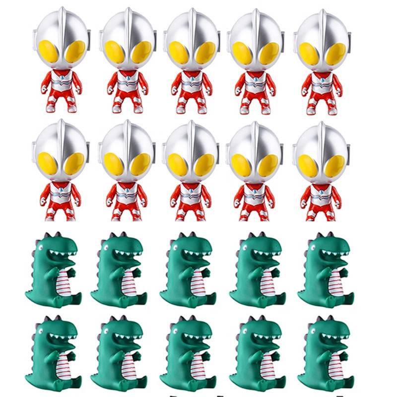 奥特曼大头蛋糕装饰饰品改造的加斯夏蓬咸蛋超人战斗怪物男孩儿童
