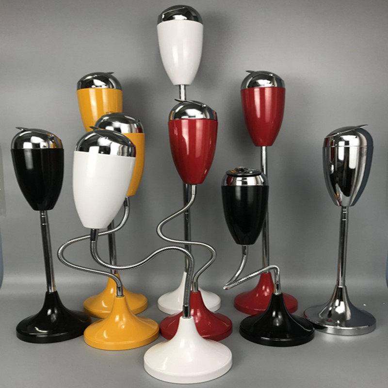 化妆室客厅烟灰缸带盖子创意时尚个性家用厕所伸缩落地立式烟缸大