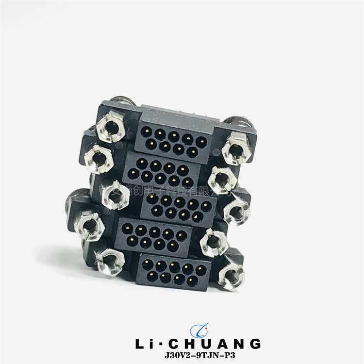 矩形连接器J30V2-9 15 21 25 31 37 51TJN-P3直插式插头接插件