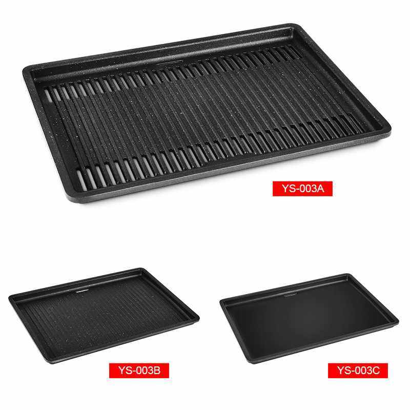 韩式烧烤盘商用麦饭石无烟不粘烤肉盘电陶炉专用烤盘长方形铁板烧,电子元器件市场,其它元器件,淘宝优惠券,粉丝福利购,淘宝优惠卷