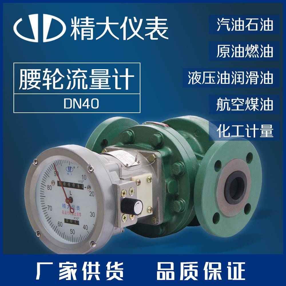 腰轮流量计汽柴油煤油流量计可远传信号可现场显示高精度多种材质