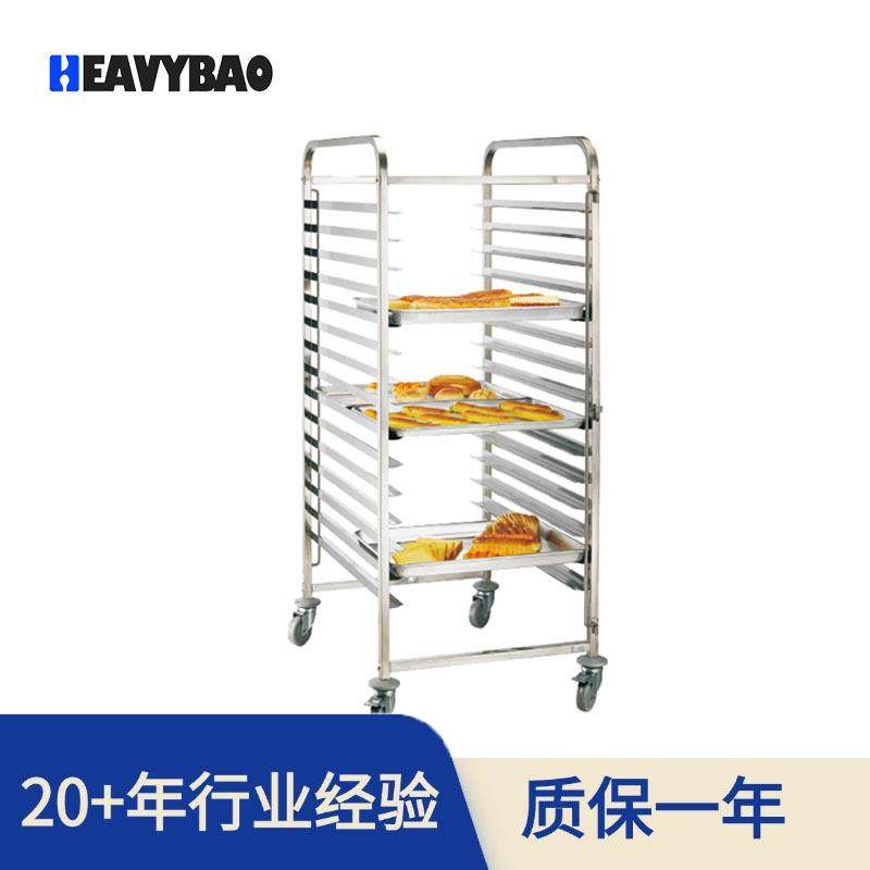 15层欧式英式烤盘手推车运输货车不锈钢烘焙架子车厂家直销