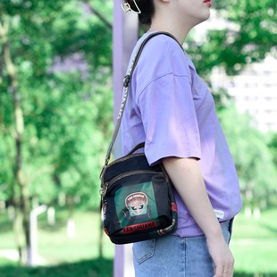 手机包斜挎女迷你小包包轻便脸谱竖款 2025a新款 零钱包多夹层单肩