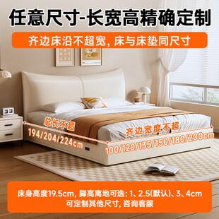 定制实木储物床气压床可任意定制小户型高箱N床抽屉收纳主卧双人