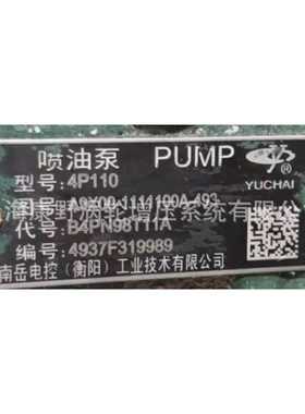 喷油泵A9X00-1111100A B4PN98T11A和1TD300-1111100 B4PM921F1