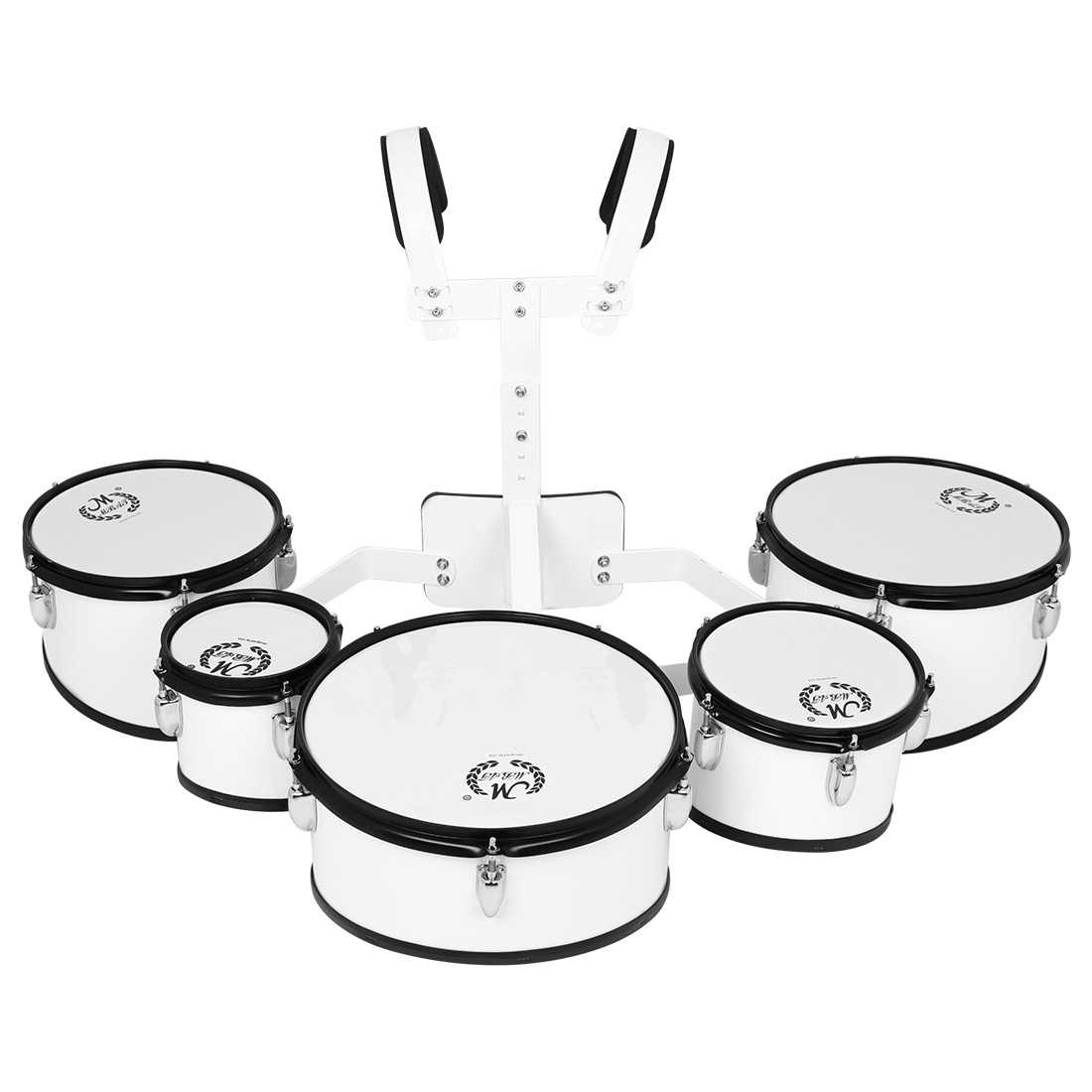 厂家 多音鼓行进鼓木腔小军鼓多联鼓带背架五联鼓乐器演奏军鼓