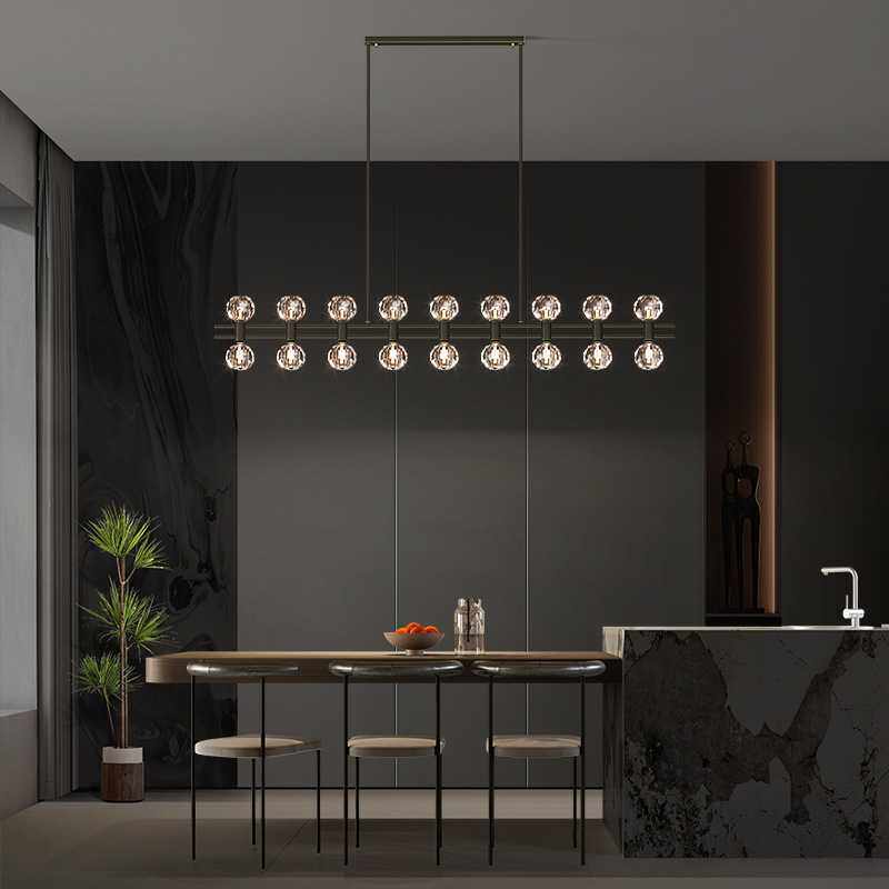 全铜极简客厅餐厅吊灯现代简约北欧设计师创意长条灯吧台水晶灯具,3C数码配件,摄像机配件,淘宝优惠券,粉丝福利购,淘宝优惠卷