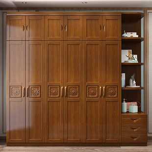 衣柜实木卧室家具对开六6门中式组合经济型厂家直销家居