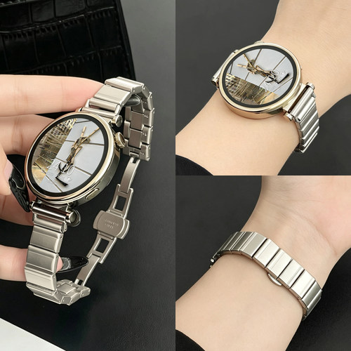 靓戴小米watchs5表带小蛮腰钢带