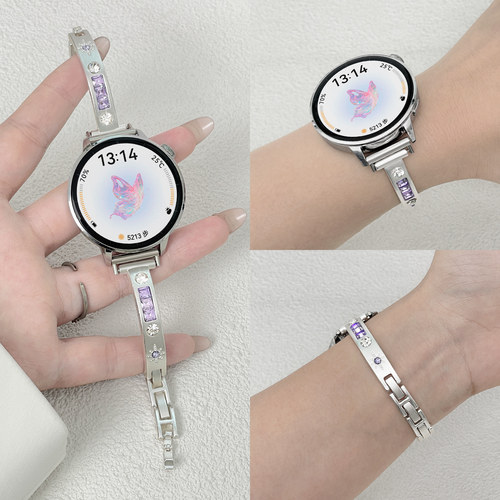 靓戴华为watchgt6表带星芒碎钻
