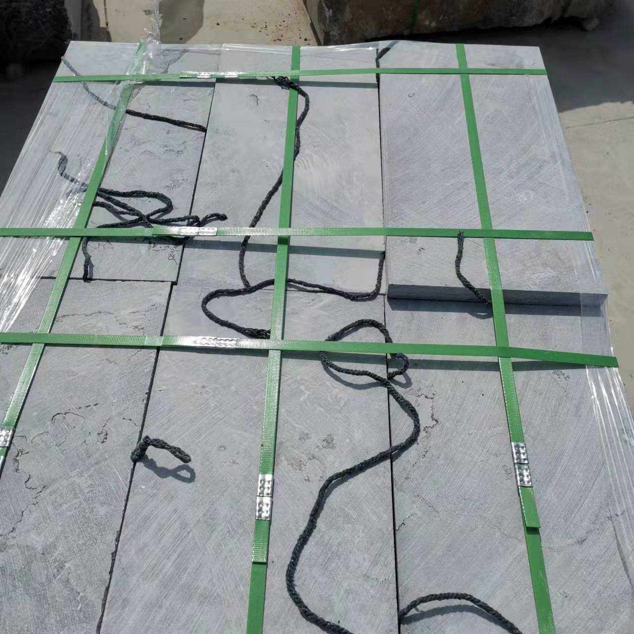 青石青白石 机切火烧人工打凿面一寸三斩台阶压岩 古建筑台明踏步