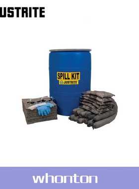 溢漏应急套装200L应急套装 Justrite 55加仑通用型套装83642