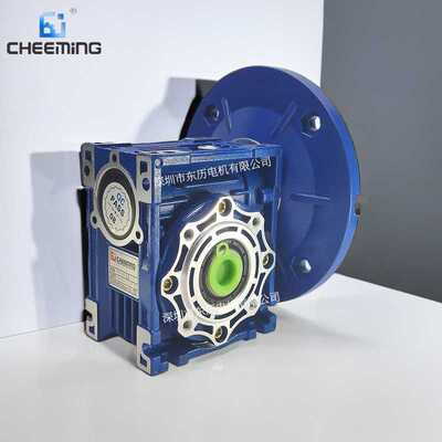 CHEEMING川铭电机用蜗轮蜗杆减速机RV040 1:10 worm gear reducer