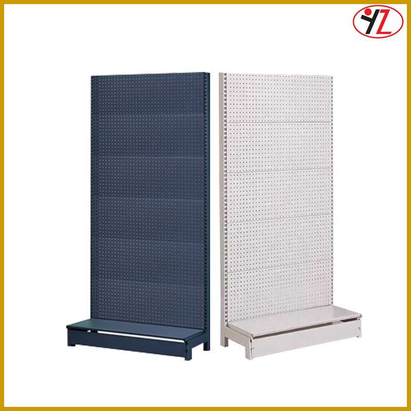 落地式L型稳固沉稳优质金属洞洞板置物架 配件置物架 五金工具架