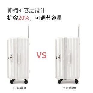 金登仕新款 側(cè)開蓋行李箱可擴展大容量拉桿箱拉鏈T旅行箱男女登機