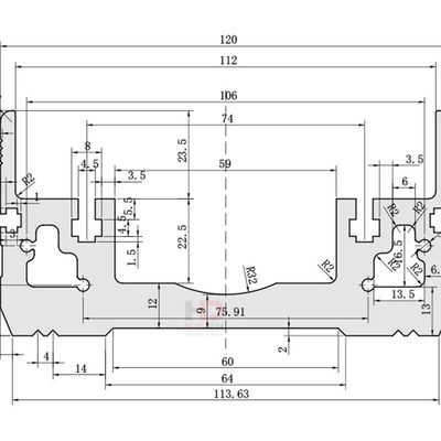 120宽直d线模组铝型材全封闭丝杆直线滑台导轨同步带齿条120机械