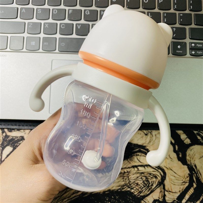 宽口pp塑料迷你果汁喝水杯吸管宝宝婴儿奶瓶手柄标口硅胶奶嘴包邮,婴童用品,奶瓶,淘宝优惠券,粉丝福利购,淘宝优惠卷
