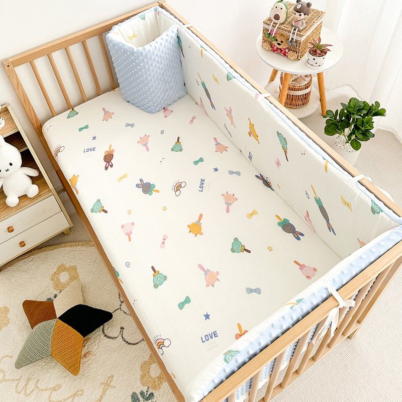 婴儿床床围栏软包防撞拼接床豆豆绒围挡布纯棉儿童宝宝床护栏护边,婴童用品,床围/床靠,淘宝优惠券,粉丝福利购,淘宝优惠卷