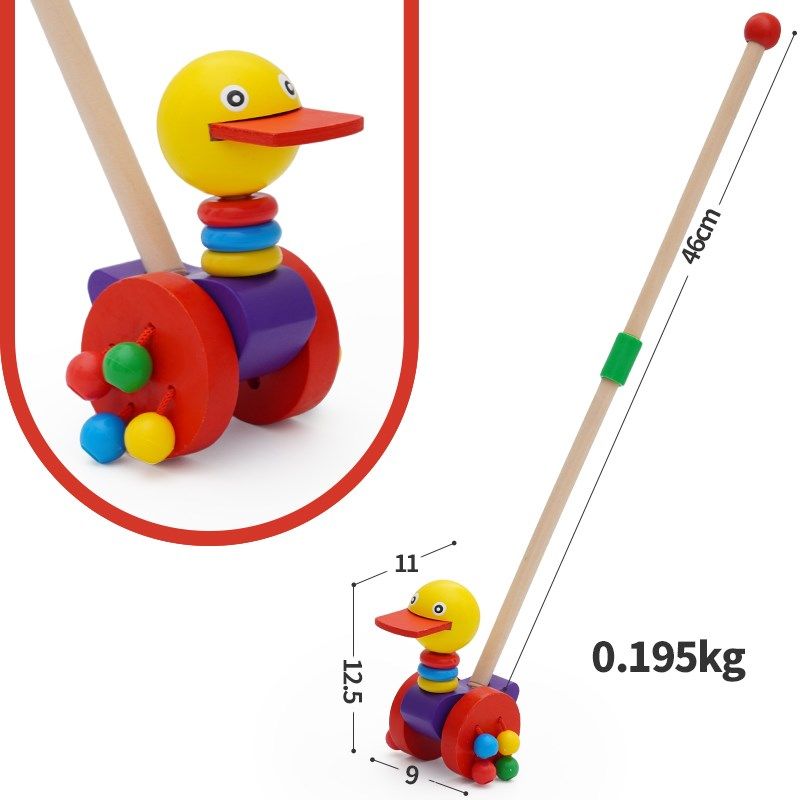 儿童手推车玩具木质推推乐婴儿1周岁2-3岁宝宝单杆学步车助步推车,玩具/童车/益智/积木/模型,手推学步玩具,淘宝优惠券,粉丝福利购,淘宝优惠卷