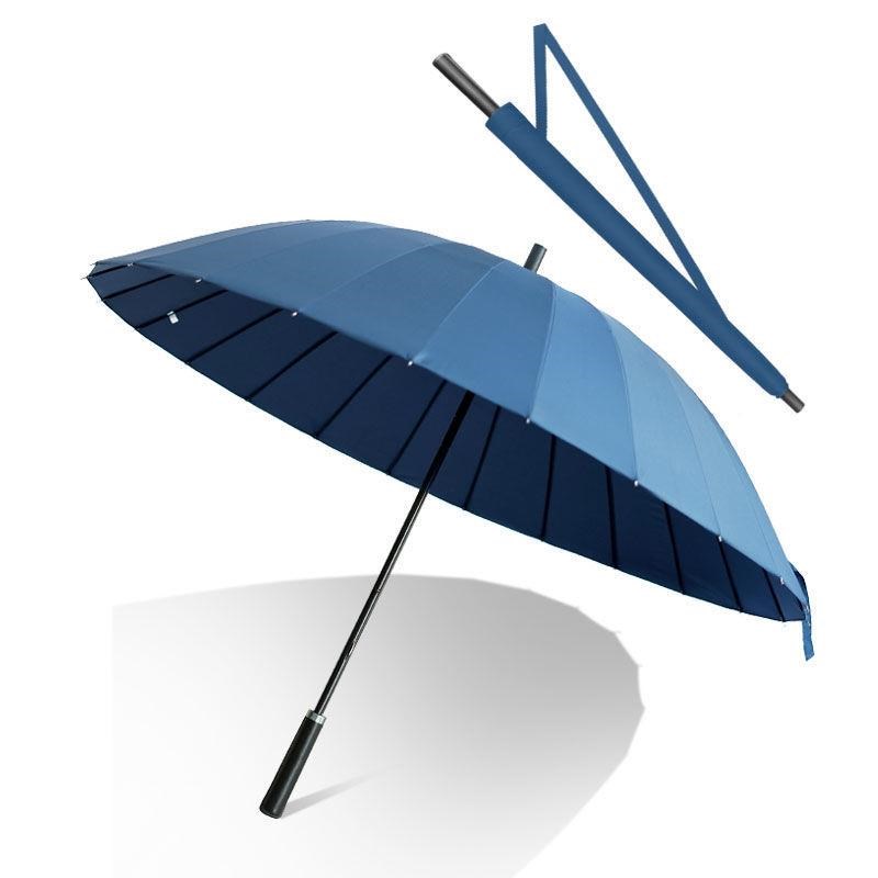 36骨暴雨大伞24骨大伞双层特大号加D厚大雨伞3人抗风专用直柄2021