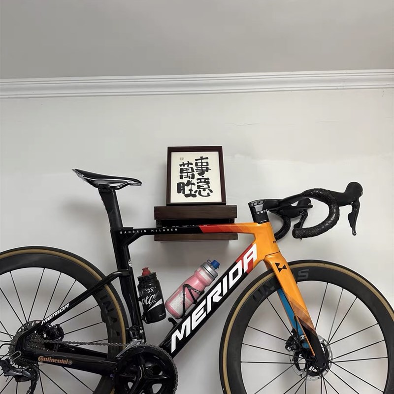 公路车挂a墙停车架实木自行车墙壁挂架收纳架死飞自行车挂壁式墙