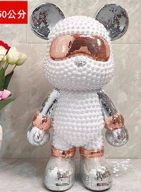 轻奢网红熊储钱罐l客厅玄关电视柜装饰品卡通创意摆件存钱罐多颜