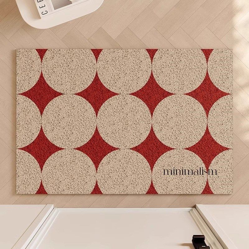 入户门地垫进门门垫门口大门外家用脚垫丝圈红色进户玄关耐脏地毯,居家布艺,入户地垫,淘宝优惠券,粉丝福利购,淘宝优惠卷