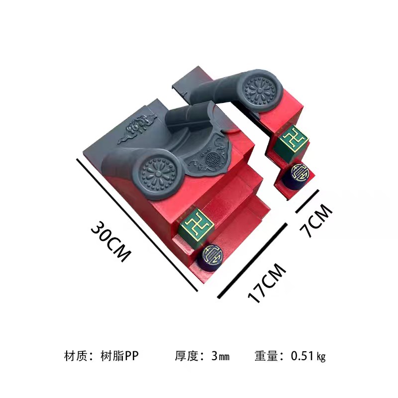 小号特厚款免架子一体瓦树脂新中式F彷古屋檐窗户雨搭门头墙面装