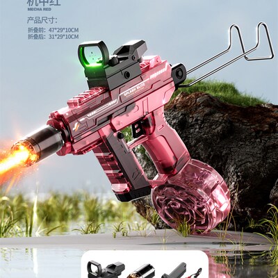 2025新款uzi电动连发水枪男孩玩具儿童自动喷水高压强力射程远