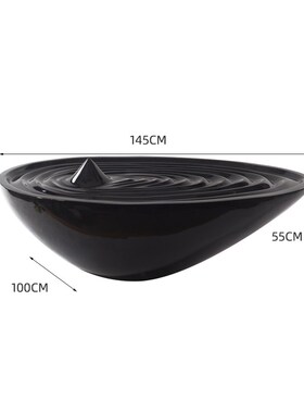 创意喷泉b流水生财摆件循环水滴雕塑客厅酒店大堂景观型落地玻璃