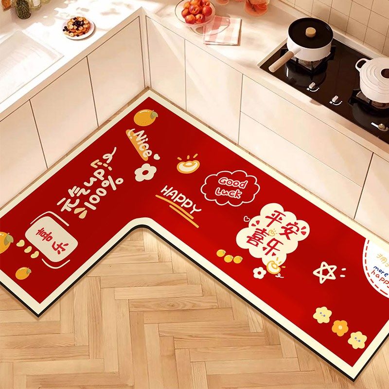 L形厨房专用地垫硅藻泥吸水吸油防滑脚垫防摔保护垫家用可裁剪,居家布艺,厨房地垫,淘宝优惠券,粉丝福利购,淘宝优惠卷