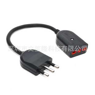 意大利16A250V公母电源延长线0.6米1.5平方纯铜线芯PDU服务器设备