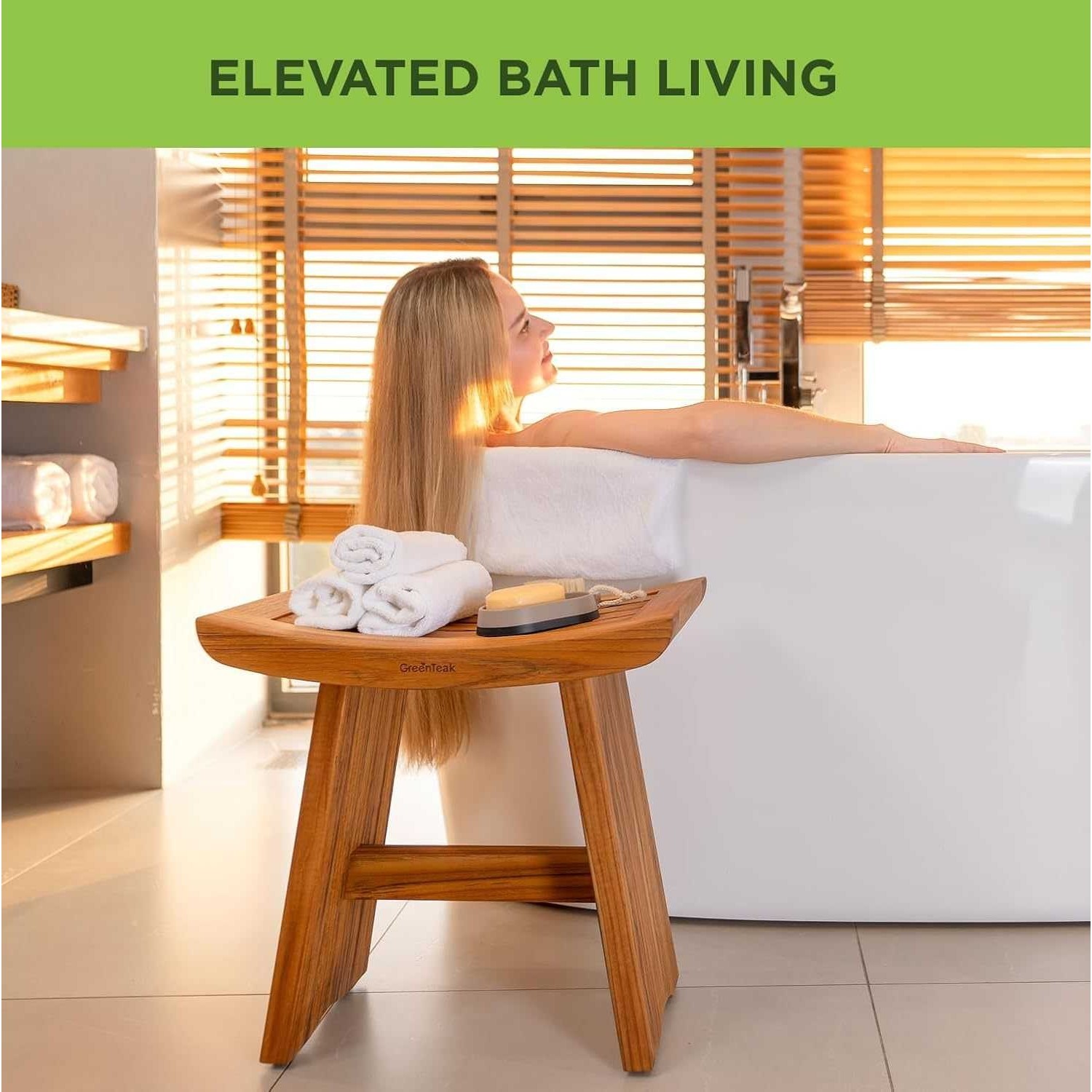 跨境新款淋浴凳桑拿椅柚木浴室凳子水疗或便携式户外露台长凳,鲜花速递/花卉仿真/绿植园艺,其它园艺用品,淘宝优惠券,粉丝福利购,淘宝优惠卷