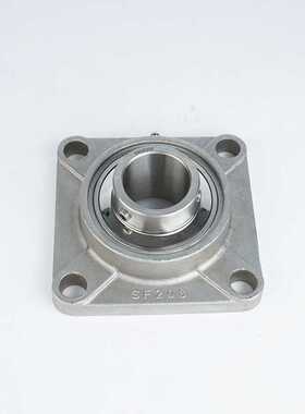 304不锈钢方形外球面带座轴承SUCF204 205 UCF206 207 208 209 F2