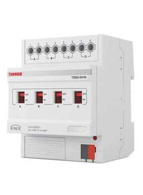 TSSD-0416开关驱动器16A开关控制模块南京天溯4路KNX智能照明模块