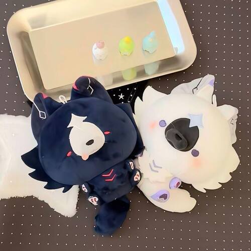 洛克王国恶魔狼10cm毛绒挂件