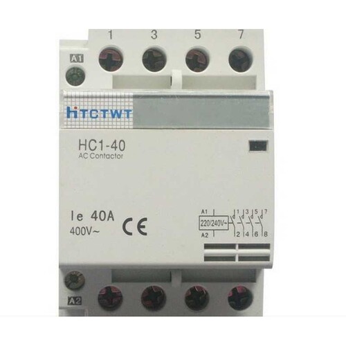 四极家用接触器CT HC1-25A/4P 6A 10A 16A 20A 25A