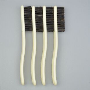 小号纯野猪鬃毛刷特硬超硬刷大小手串核桃金刚菩提子4排文玩刷子