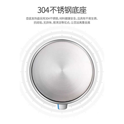 800mlCS-0711旋钮款折叠水壶热水壶旅行小型便携式烧水壶自动断电