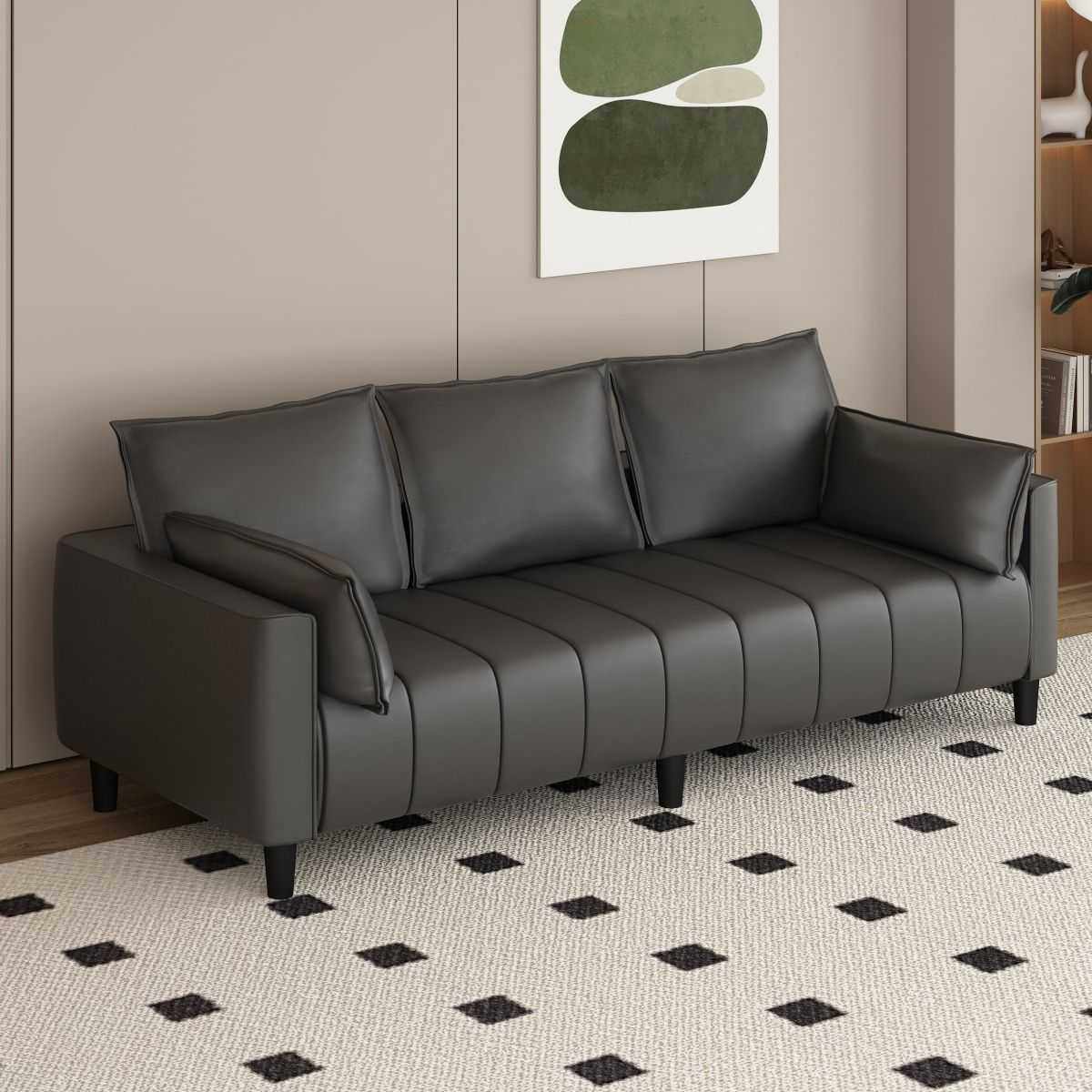 猫爪皮简约免洗小户型客厅公寓出租屋理发店双人三人拼色沙发,电子元器件市场,其它元器件,淘宝优惠券,粉丝福利购,淘宝优惠卷