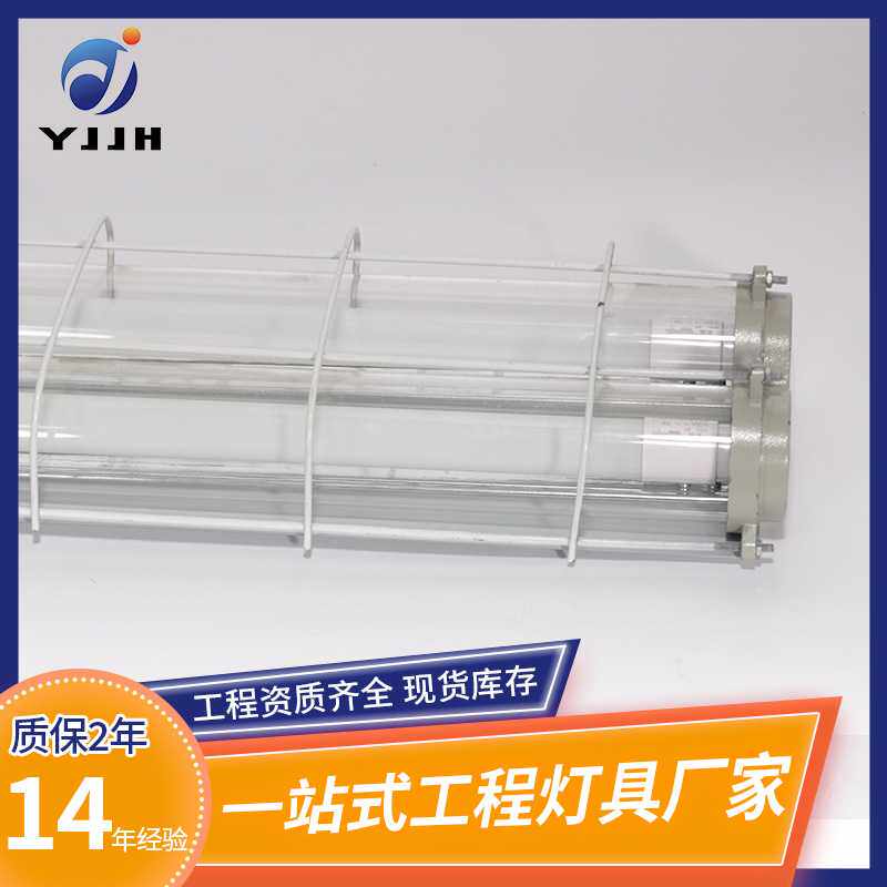 LED防爆灯荧光灯隔爆型T8单管双管车间厂房仓库灯罩灯管日光灯