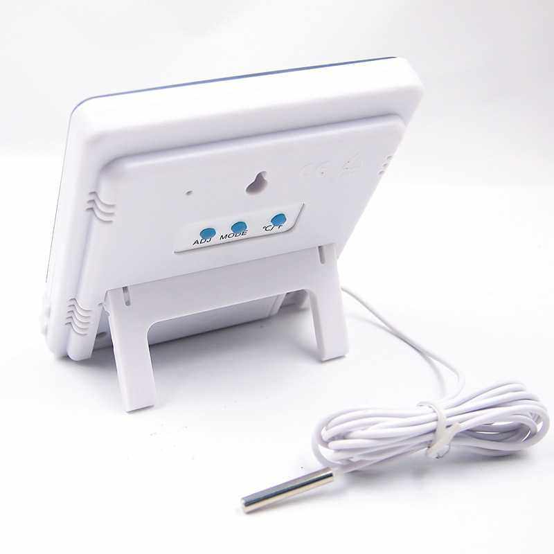 电子温湿度仪表室内外双温单湿CH-928带时间家用数字显温湿度计