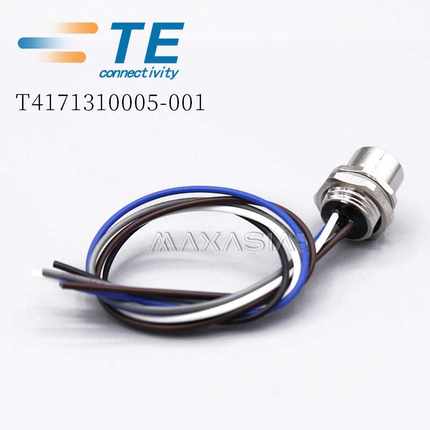 TE泰科M12前面板安装连接器T4171310005-001母端5孔A code0.2米线