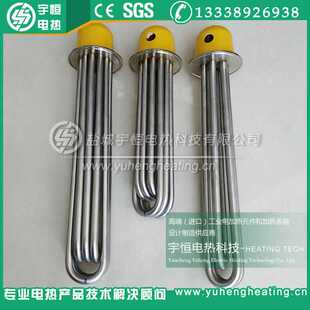 DN65快接头盲板法兰加热管 快接不锈钢法兰加热管 高温加热管