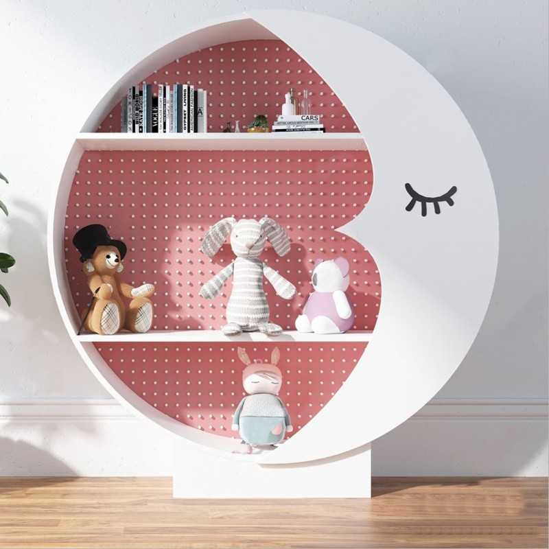 白色烤漆书架书柜创意艺术儿童装饰柜现代简约卧室置物架整装包邮