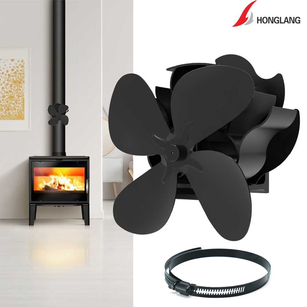 热能磁吸壁炉风扇挡板大温差风量烟管卡箍热动力扇外贸厂家货源