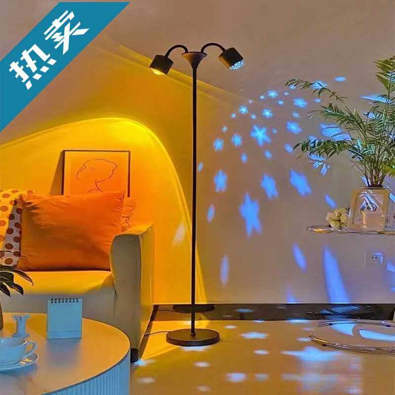 网红水波纹氛围灯直播背景落地卧室客厅沙发装饰院日落灯铁,电子元器件市场,其它元器件,淘宝优惠券,粉丝福利购,淘宝优惠卷
