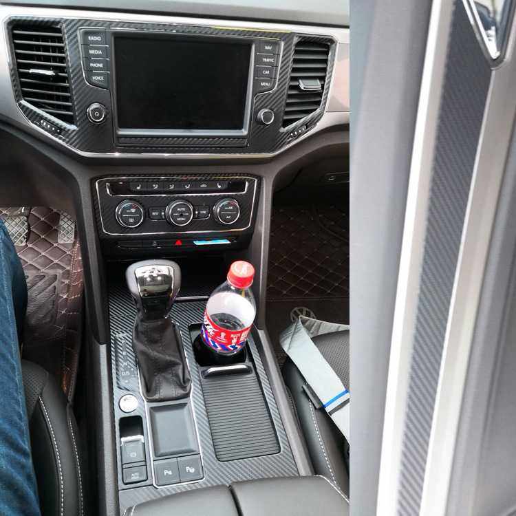 适用于17-20款大众途昂改装内饰贴纸中控排挡装饰碳纤维汽车贴膜,3C数码配件,摄像机配件,淘宝优惠券,粉丝福利购,淘宝优惠卷