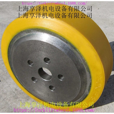 友佳电动堆高机PBS驱动轮转向轮 feeler液压叉车聚氨酯实心轮胎